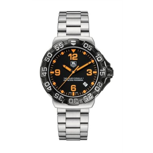 TAG Heuer Formula 1 Quartz 41 Paslanmaz Çelik / Siyah / Bilezik, referans WAH111.6BA0858