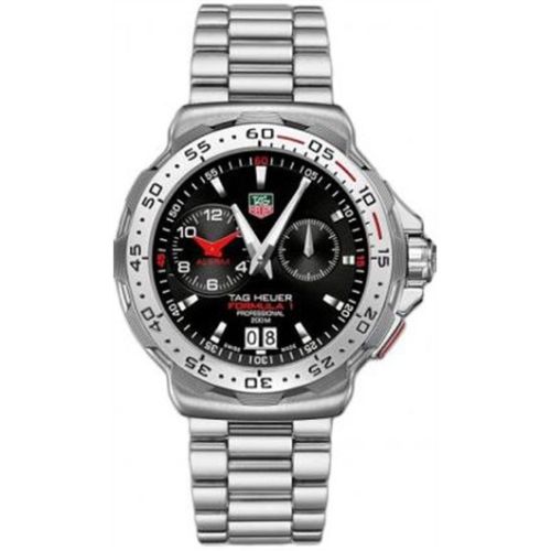 TAG Heuer Formula 1 Alarm 41 Paslanmaz Çelik / Siyah / Bilezik, referans WAH111C.BA0850