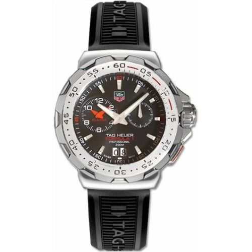 TAG Heuer Formula 1 Alarm 41 Paslanmaz Çelik / Siyah / Kauçuk, referans WAH111C.BT0714