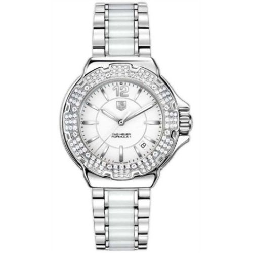 TAG Heuer Formula 1 Quartz 37 Paslanmaz Çelik / Elmas / Beyaz / Bilezik, referans WAH1215.BA0861