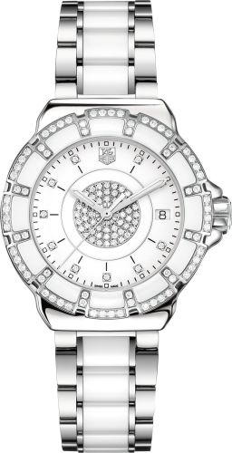 TAG Heuer Formula 1 Quartz 37 Paslanmaz Çelik / Elmas / Beyaz - Elmas / Bilezik, referans WAH121D.BA0861