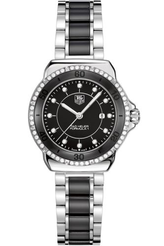 TAG Heuer Formula 1 32 Paslanmaz Çelik / Elmas / Siyah / Bilezik, referans WAH1312.BA0867