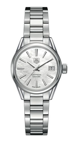 TAG Heuer Carrera Calibre 9 28 Stainless Steel / MOP / Bracelet, reference WAR2411.BA0770