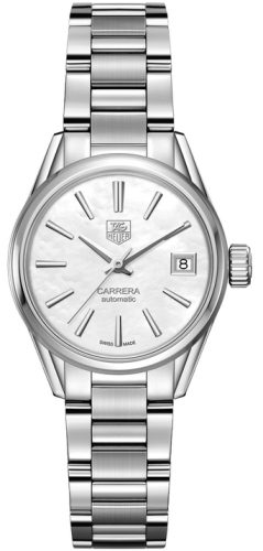 TAG Heuer Carrera Calibre 9 28 Stainless Steel / MOP / Bracelet, reference WAR2411.BA0776