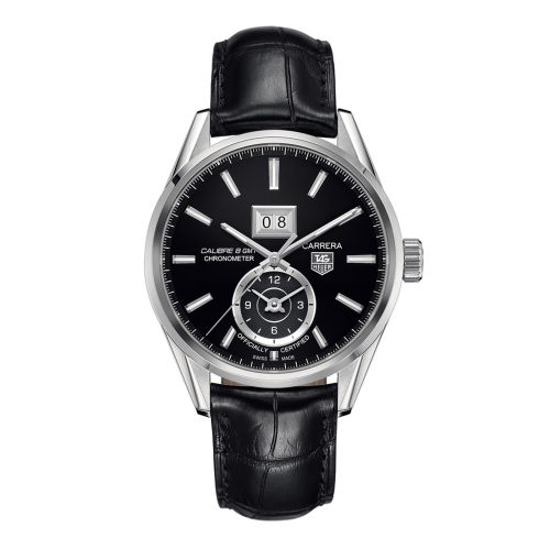 TAG Heuer Carrera Calibre 8 41 Stainless Steel / Black / Alligator, reference WAR5010.FC6266