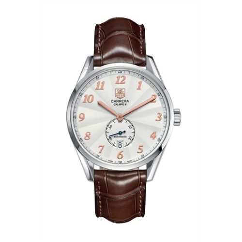 TAG Heuer Carrera Calibre 6 39 Heritage Stainless Steel / Silver / Alligator, reference WAS2112.FC6181