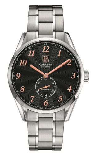 TAG Heuer Carrera Calibre 6 39 Heritage Stainless Steel / Black / Bracelet, reference WAS2114.BA0732