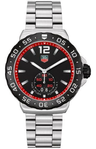 TAG Heuer Formula 1 Big Date 42 Paslanmaz Çelik / Siyah / Bilezik, referans WAU1114.BA0858