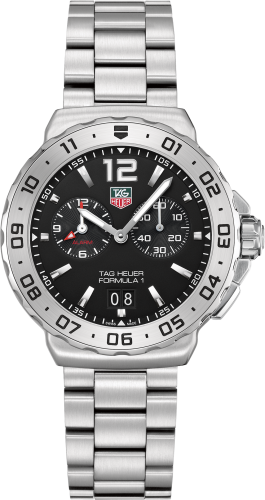 TAG Heuer Formula 1 Quartz Alarm 42 Paslanmaz Çelik / Siyah / Bilezik, referans WAU111A.BA0858