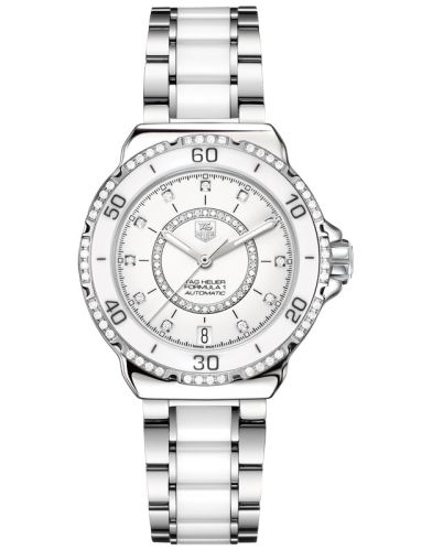 TAG Heuer Formula 1 Calibre 5 37 Paslanmaz Çelik / Elmas / Beyaz - Elmas / Bilezik, referans WAU2213.BA0861