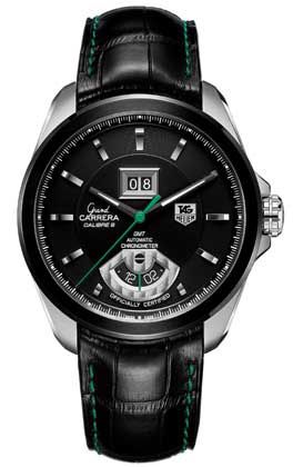 Grand Carrera Calibre 8 RS Grande Date GMT Paslanmaz Çelik - PVD / Siyah / Singapore Grand Prix