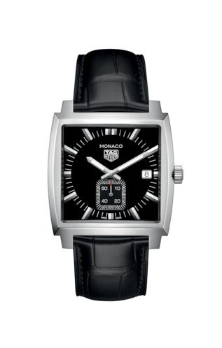 TAG Heuer Monaco Quartz Paslanmaz Çelik / Siyah, referans WAW131A.FC6177