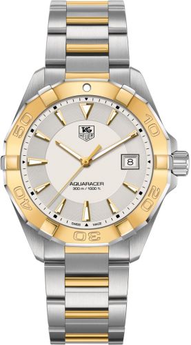 TAG Heuer Aquaracer 300M Quartz 40.5 Stainless Steel / Yellow Gold / Silver / Bracelet, reference WAY1151.BD0912