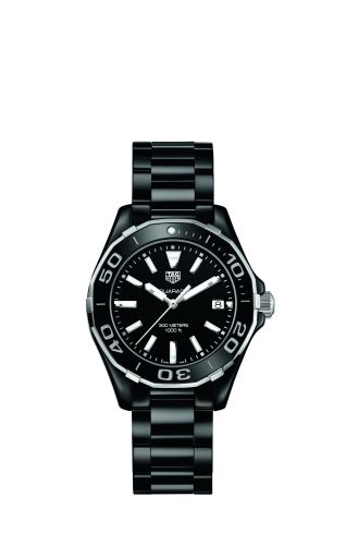 TAG Heuer Aquaracer 300M 35 Seramik / Siyah / Bilezik, referans WAY1390.BH0716