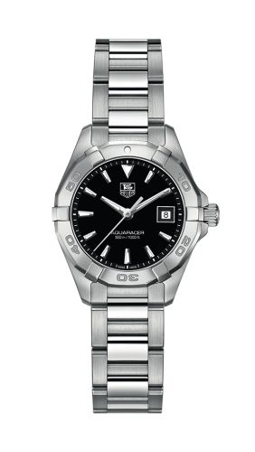 TAG Heuer Aquaracer 300M Quartz 27 Paslanmaz Çelik / Siyah / Bilezik, referans WAY1410.BA0920