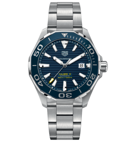 TAG Heuer Aquaracer 300M Calibre 5 43 Paslanmaz Çelik / Mavi / Steel, referans WAY201B.BA0927