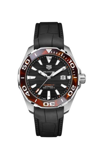 TAG Heuer Aquaracer 300M Calibre 5 43 Tortoise Kahverengi, referans WAY201N.FT6177