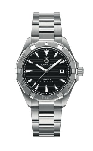 TAG Heuer Aquaracer 300M Calibre 5 40.5 Paslanmaz Çelik / Siyah / Bilezik, referans WAY2110.BA0910