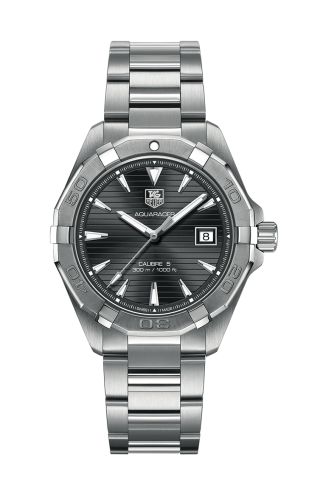 TAG Heuer Aquaracer 300M Calibre 5 40.5 Paslanmaz Çelik / Gri / Bilezik, referans WAY2113.BA0910