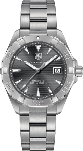 TAG Heuer Aquaracer 300M Calibre 5 41 Paslanmaz Çelik / Gri / Bilezik, referans WAY2113.BA0928