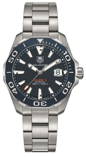 TAG Heuer Aquaracer 300M Calibre 5 41 Paslanmaz Çelik / Mavi / Bilezik, referans WAY211C.BA0928