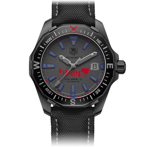 TAG Heuer Aquaracer 300M Calibre 5 41 Titanyum PVD / One Piece Edition 500, referans WAY218C.FC6364