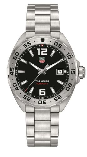 TAG Heuer Formula 1 Quartz 41 Paslanmaz Çelik / Siyah / Bilezik, referans WAZ1112.BA0875