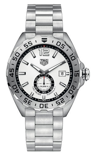 TAG Heuer Formula 1 Calibre 6 43 Paslanmaz Çelik / Beyaz / Bilezik, referans WAZ2013.BA0842