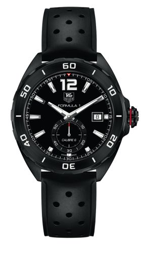 TAG Heuer Formula 1 Calibre 6 43 PVD / Siyah / Kauçuk, referans WAZ2112.FT8023