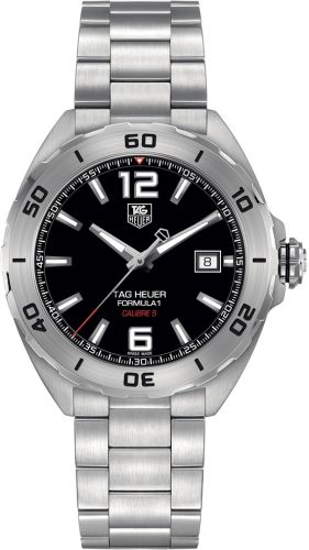 TAG Heuer Formula 1 Calibre 5 41 Paslanmaz Çelik / Siyah / Bilezik, referans WAZ2113.BA0875
