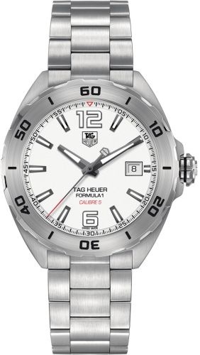 TAG Heuer Formula 1 Calibre 5 41 Paslanmaz Çelik / Beyaz / Bilezik, referans WAZ2114.BA0875