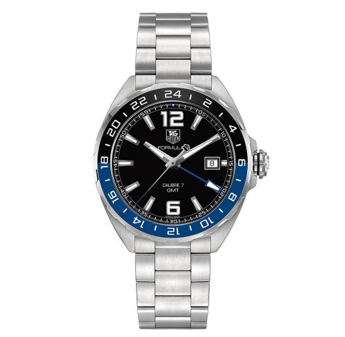 TAG Heuer Formula 1 Calibre 7 GMT 41 Paslanmaz Çelik / Siyah / Bilezik, referans WAZ211A.BA0875