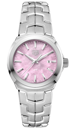 Link Quartz 32mm Paslanmaz Çelik / Pembe MOP
