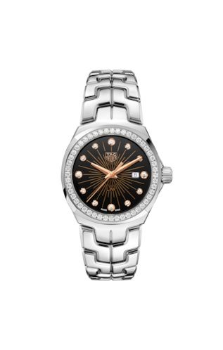 Link Quartz 32mm Paslanmaz Çelik / Elmas / Siyah