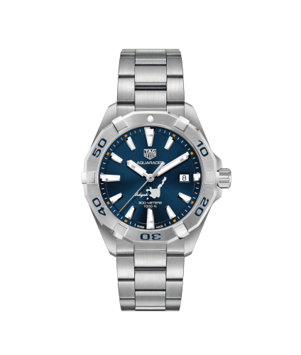 TAG Heuer Aquaracer Quartz 300M 41 Paslanmaz Çelik / Mavi / Bilezik / Ishigakijima, referans WBD1116.BA0928
