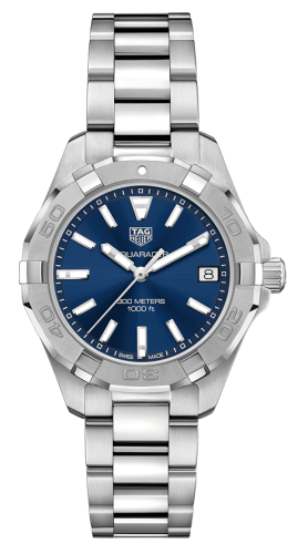 TAG Heuer Aquaracer 300M Quartz 32 Paslanmaz Çelik / Mavi / Bilezik, referans WBD1312.BA0740