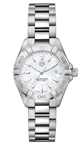 TAG Heuer Aquaracer 300M Quartz 27 Paslanmaz Çelik / MOP / Bilezik, referans WBD1411.BA0741
