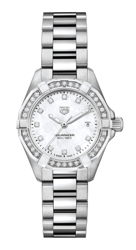 TAG Heuer Aquaracer 300M Quartz 27 Paslanmaz Çelik / Elmas / MOP - Elmas / Bilezik, referans WBD1415.BA0741