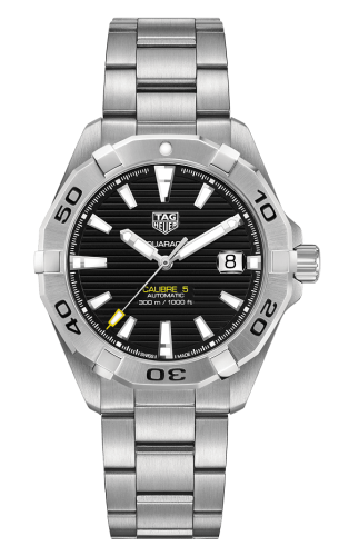 TAG Heuer Aquaracer 300M Calibre 5 Automatic 41 Paslanmaz Çelik / Siyah / Bilezik, referans WBD2110.BA0928