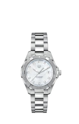 TAG Heuer Aquaracer 300M Calibre 9 Automatic 32 Paslanmaz Çelik / MOP - Elmas / Bilezik, referans WBD2313.BA0740