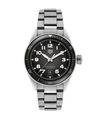 Autavia Calibre 5 Paslanmaz Çelik / Siyah / Bilezik