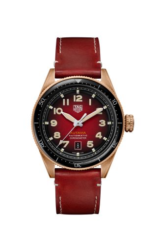 TAG Heuer Autavia Calibre 5 Bronze / Kırmızı, referans WBE5192.FC8300