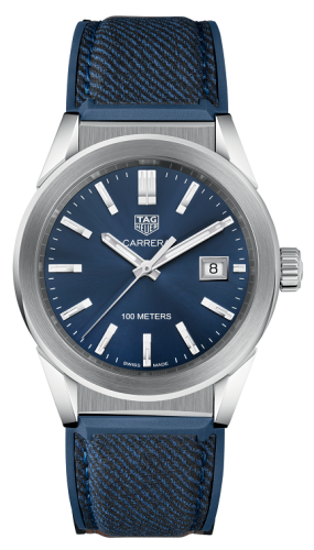 TAG Heuer Carrera Quartz 36 Stainless Steel / Blue / Canvas, reference WBG1310.FT6115
