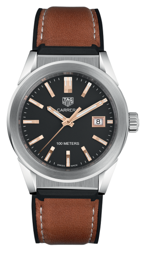 TAG Heuer Carrera Quartz 36 Stainless Steel / Black / Calf, reference WBG1311.FT6116