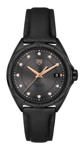 TAG Heuer Formula 1 Quartz 32 PVD / Siyah - Elmas / Calf, referans WBJ1417.FC8234