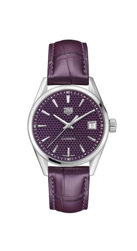 TAG Heuer Carrera Quartz 36 Stainless Steel / Purple, reference WBK1314.FC8261