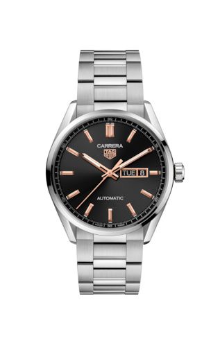 TAG Heuer Carrera Automatic Stainless Steel / Black / Bracelet 39mm, reference WBN2013.BA0640
