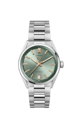 TAG Heuer Carrera Date 36 Stainless Steel / Green, reference WBN2312.BA0001