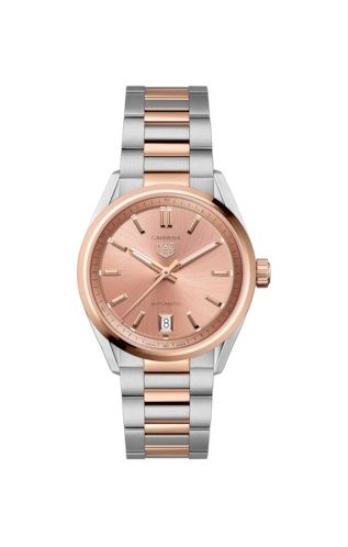 TAG Heuer Carrera Date 36 Stainless Steel - Rose Gold / Rose, reference WBN2350.BD0000