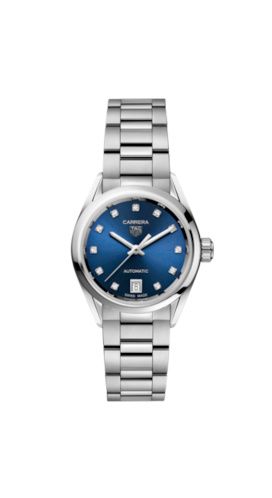 TAG Heuer Carrera Automatic 29 Stainless Steel / Blue - Diamond / Bracelet, reference WBN2413.BA0621